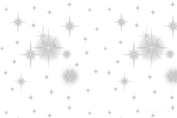 元素素材 夜空中的星星闪烁