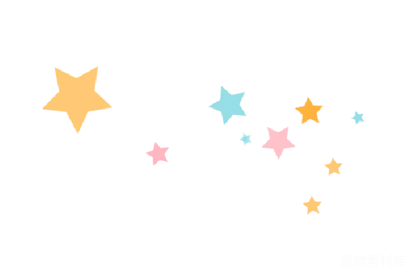 元素素材 夜空中闪烁的星星