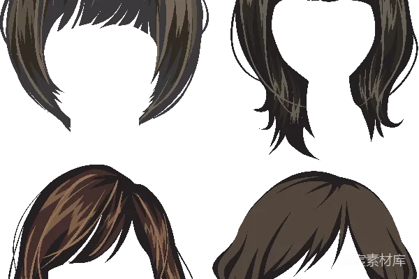 元素素材 头发