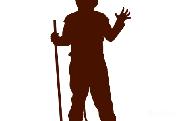元素素材 小恶魔剪影