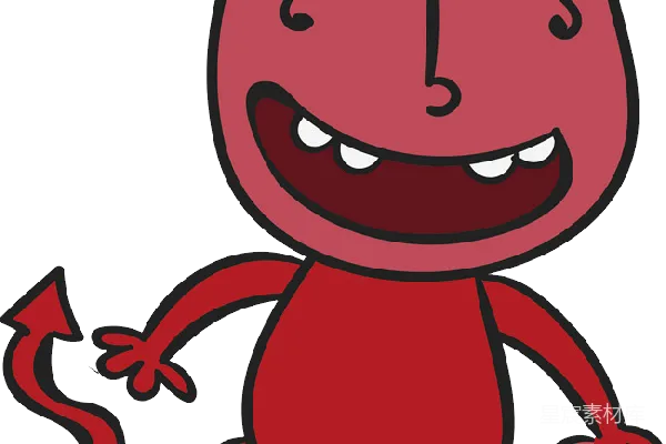 元素素材 卡通小恶魔