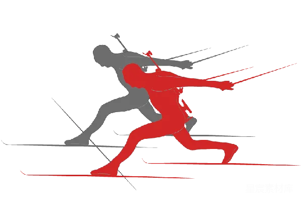元素素材 越野滑雪athlon