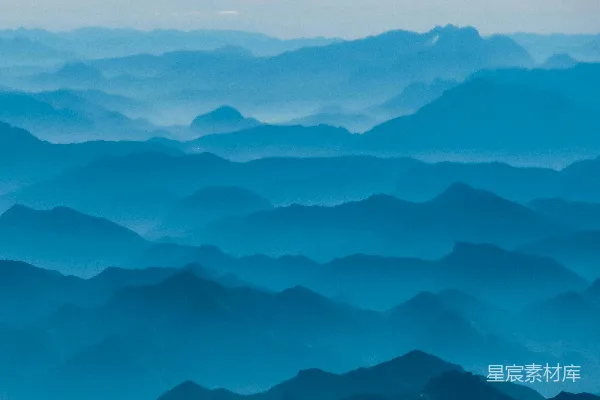 高清摄影 山的鸟瞰视角