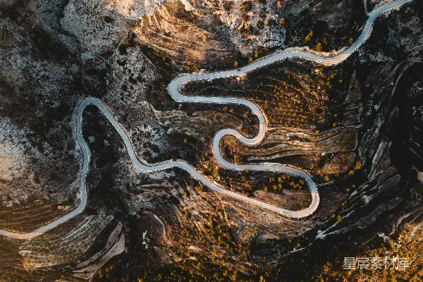 高清摄影 空中拍摄的道路