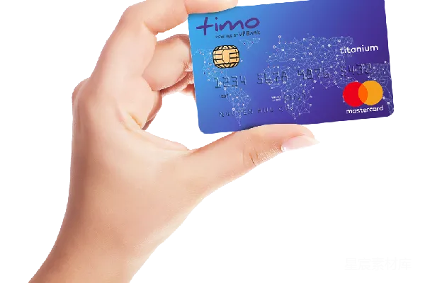 元素素材 手持Timo钛金信用卡