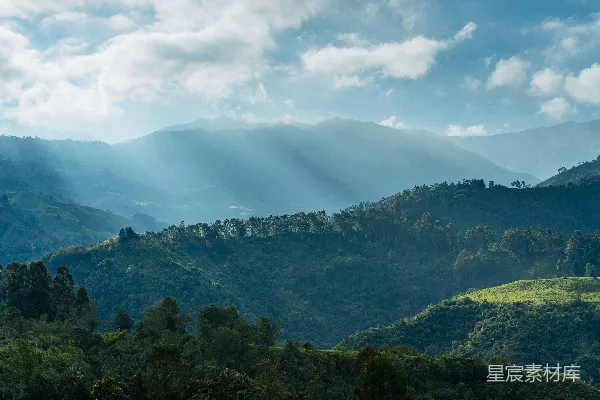 高清摄影 山间日出