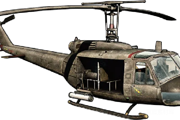元素素材 军用直升机3D模型
