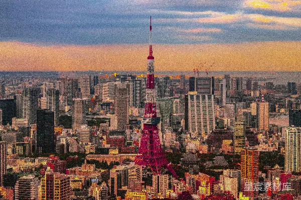 高清摄影 白天城市建筑的空中俯瞰图