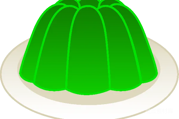 元素素材 绿色果冻