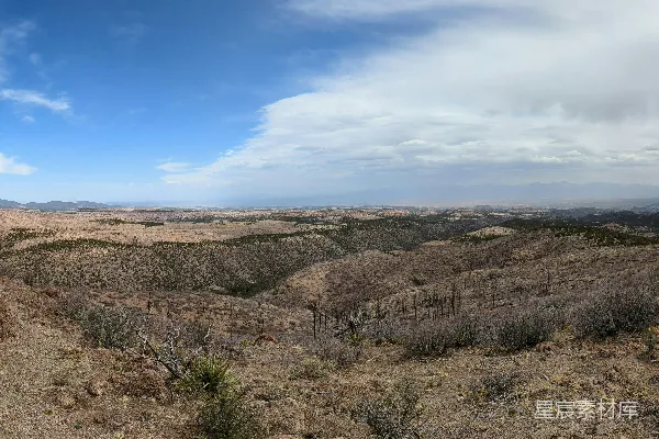 高清摄影 一幅山峦全景图