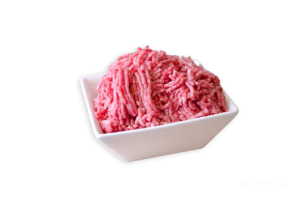 元素素材 新鲜绞肉在白色碗中
