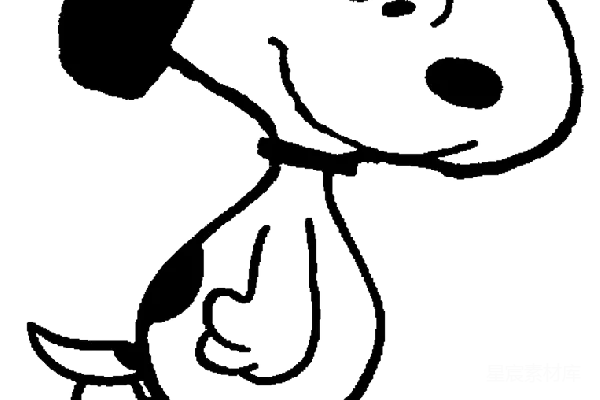 元素素材 卡通狗的简笔画