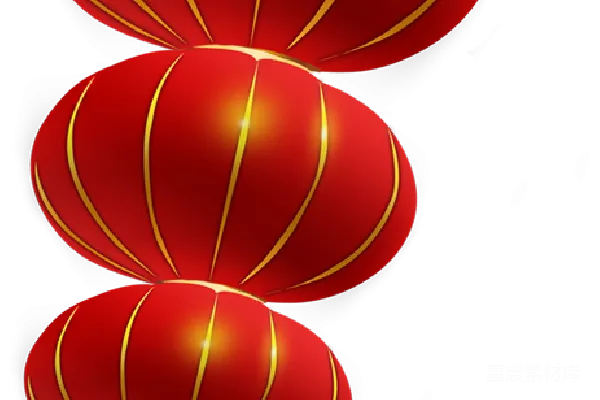 元素素材 红色灯笼节日装饰