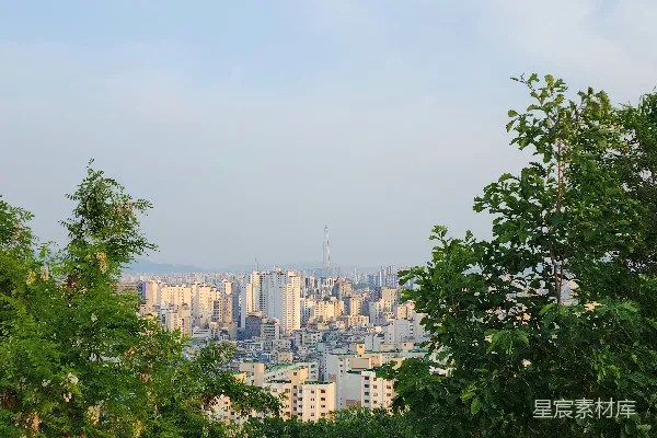 高清摄影 远处城市的景象