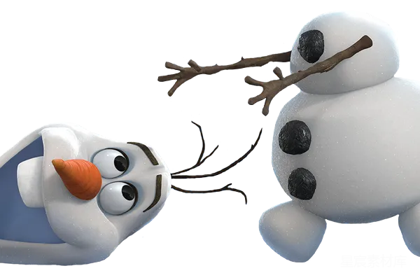 元素素材 冰雪奇缘中的雪宝和雪人