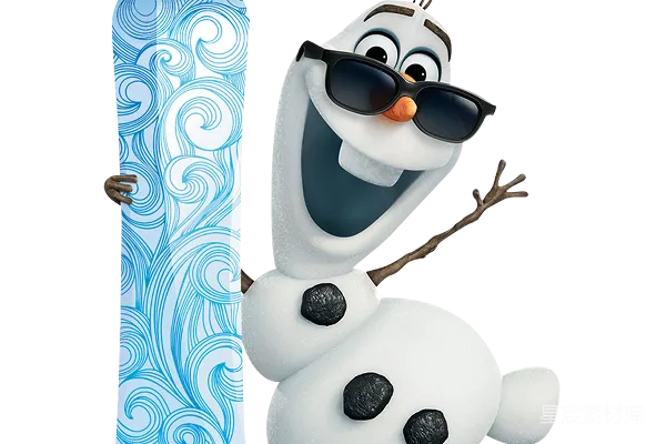 元素素材 冰雪奇缘中的雪宝卡通形象