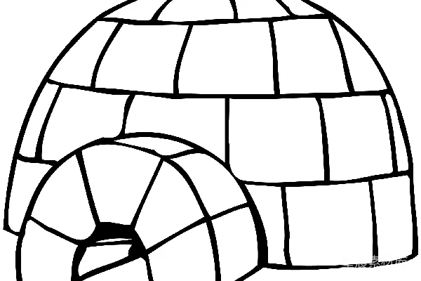 元素素材 冰屋插图