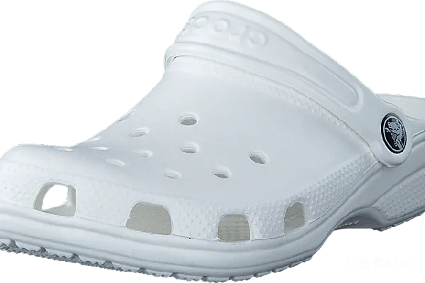 元素素材 经典白色Crocs拖鞋