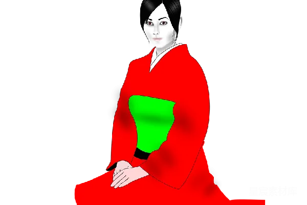 元素素材 和服