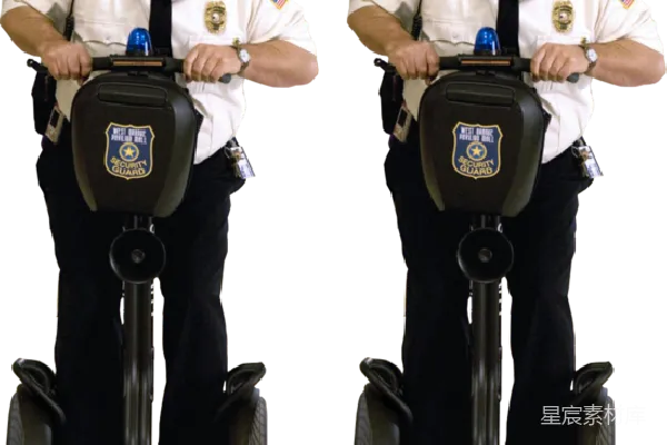 元素素材 骑警用平衡车的搞笑场景