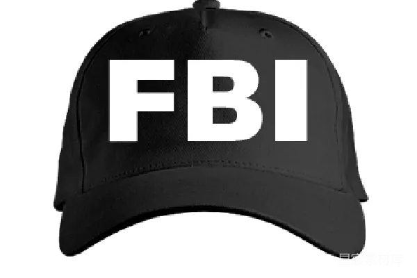 元素素材 FBI黑色棒球帽