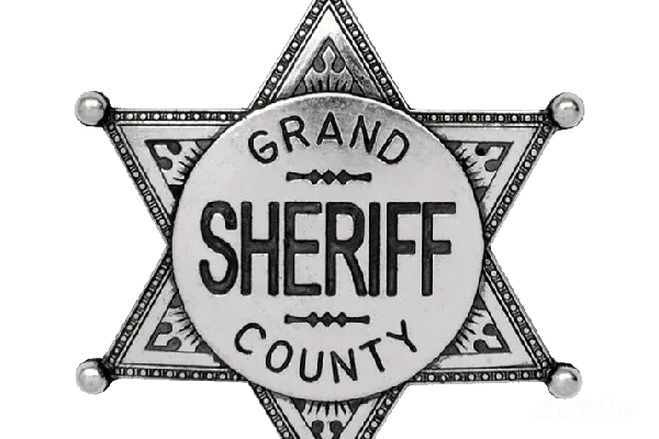 元素素材 Grand County Sheriff's Badge