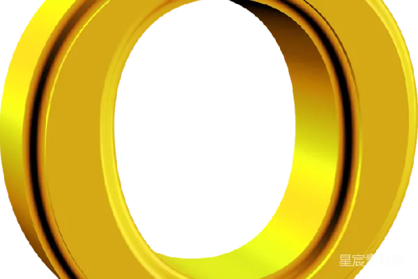 元素素材 金色圆环图案