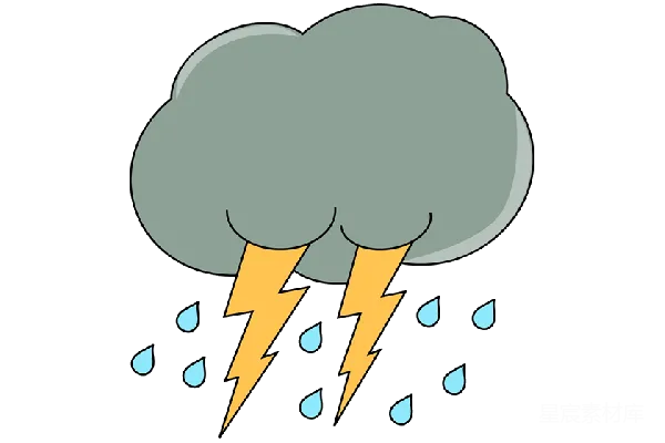 元素素材 雷鸣