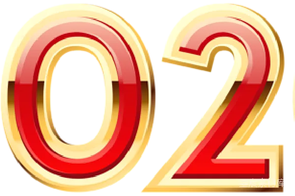 元素素材 新年2020金色数字背景