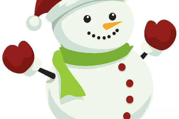 元素素材 雪人