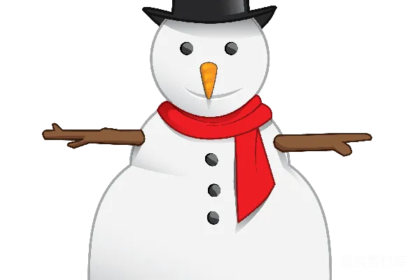 元素素材 雪人
