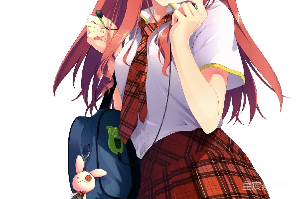 元素素材 可爱少女的校园生活