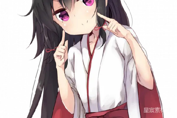 元素素材 可爱动漫女孩表情包